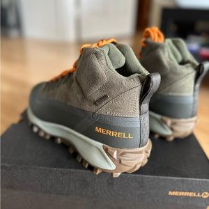 Merrell Mens Boots|Hiking | Thermo Snowdrift Mid Shell Waterproof Olive